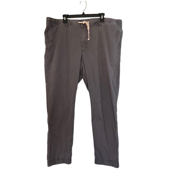 Lands' End Other - Lands End Mens Casual Pants Gray Pockets Flat Front Drawstring Stretch XXL 44-46
